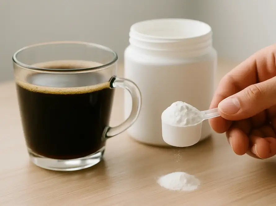 Creatina com café pode? O que muda na prática