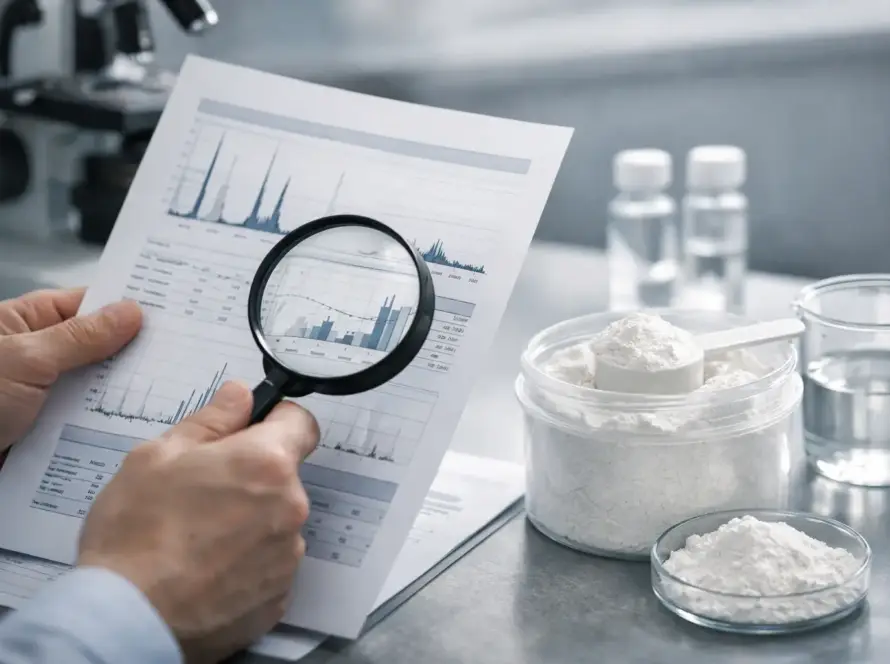 Como ler laudo de pureza da creatina