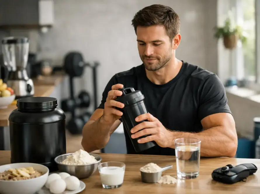 Exemplo de rotina com whey para ganhar constância